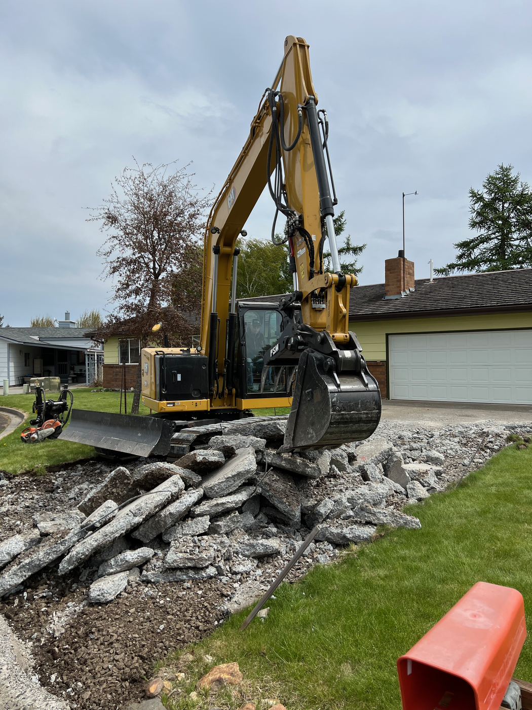 Siebert Excavating equipment at work